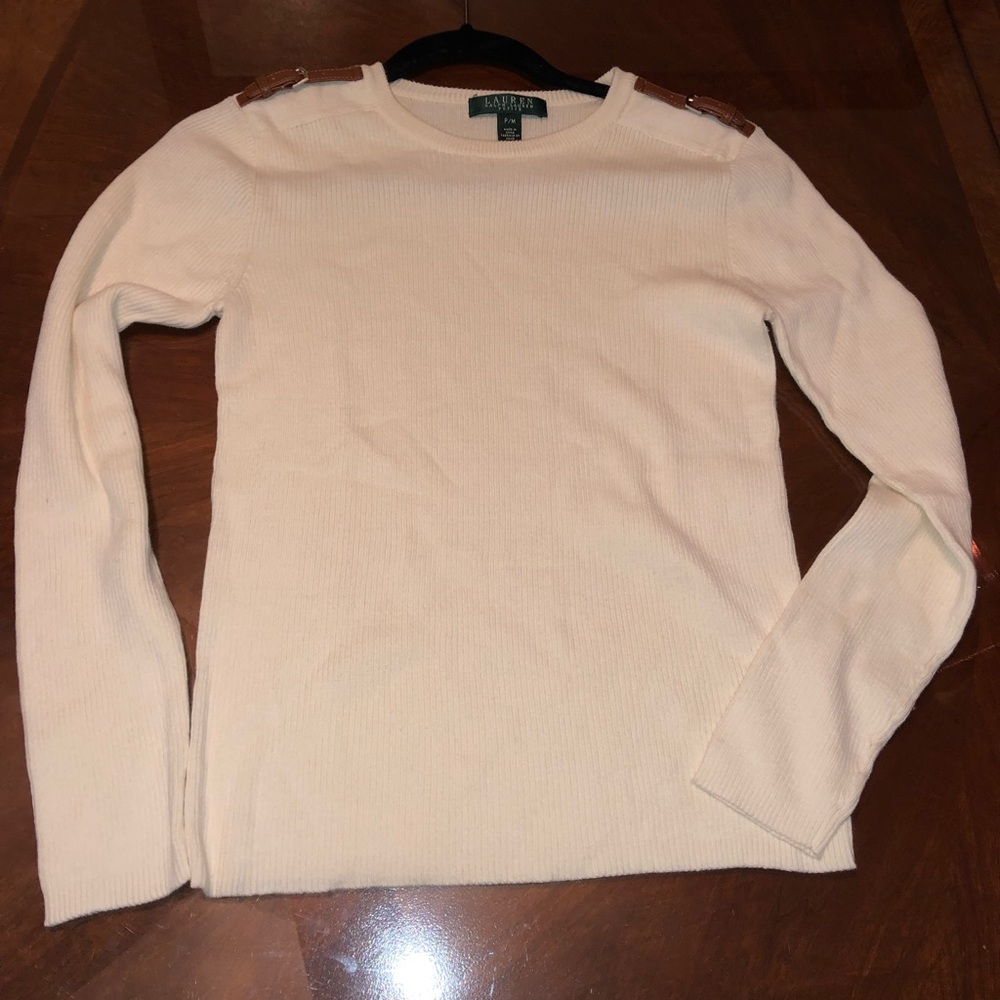Ralph Lauren white thin sweater